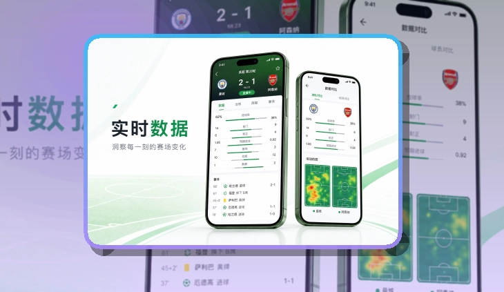杂志式App介绍 · App和网页双入口 · 常看联赛快速进入界面展示
